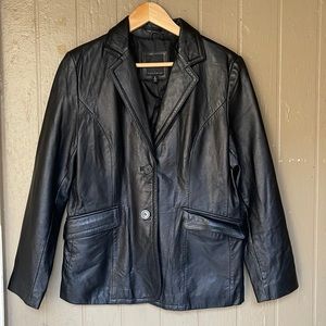 JLC New York Outerwear vintage leather blazer